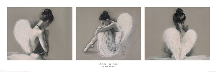 Angel Wings By Figurative Artist Hazel Bowman Slim Poster