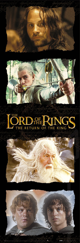 The Return Of The King Heroes Collage Slim Poster