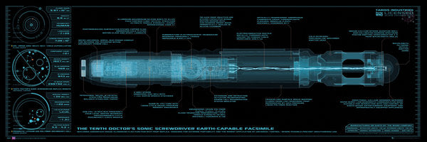 Doctor Who Sonic Screwdriver Slim Poster