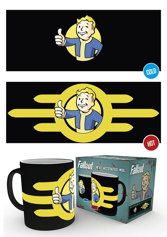 Fallout Vault Boy Official Heat Changing Mug