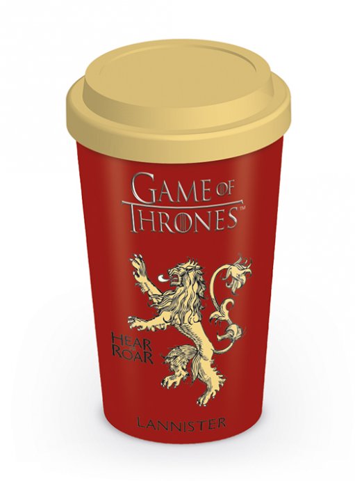 Game Of Thrones House Lannister Official Ceramic Travel Mug