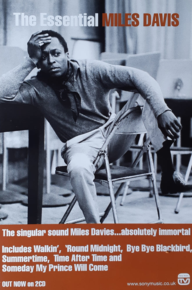 Miles Davis The Essential Album UK Promo Poster Blockmount