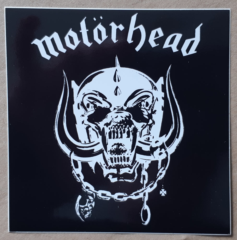 Motorhead Logo 10cm Square Vinyl Sticker