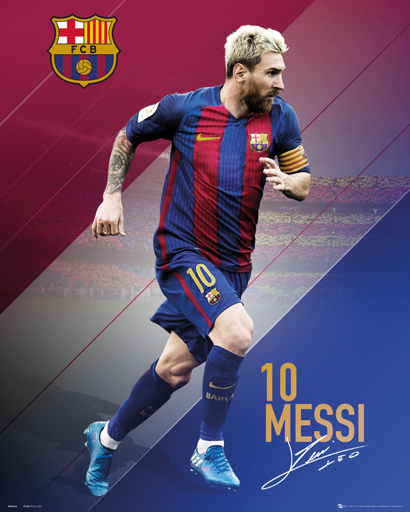 Barcelona Lionel Messi 2017 Official 40x50cm Mini Poster