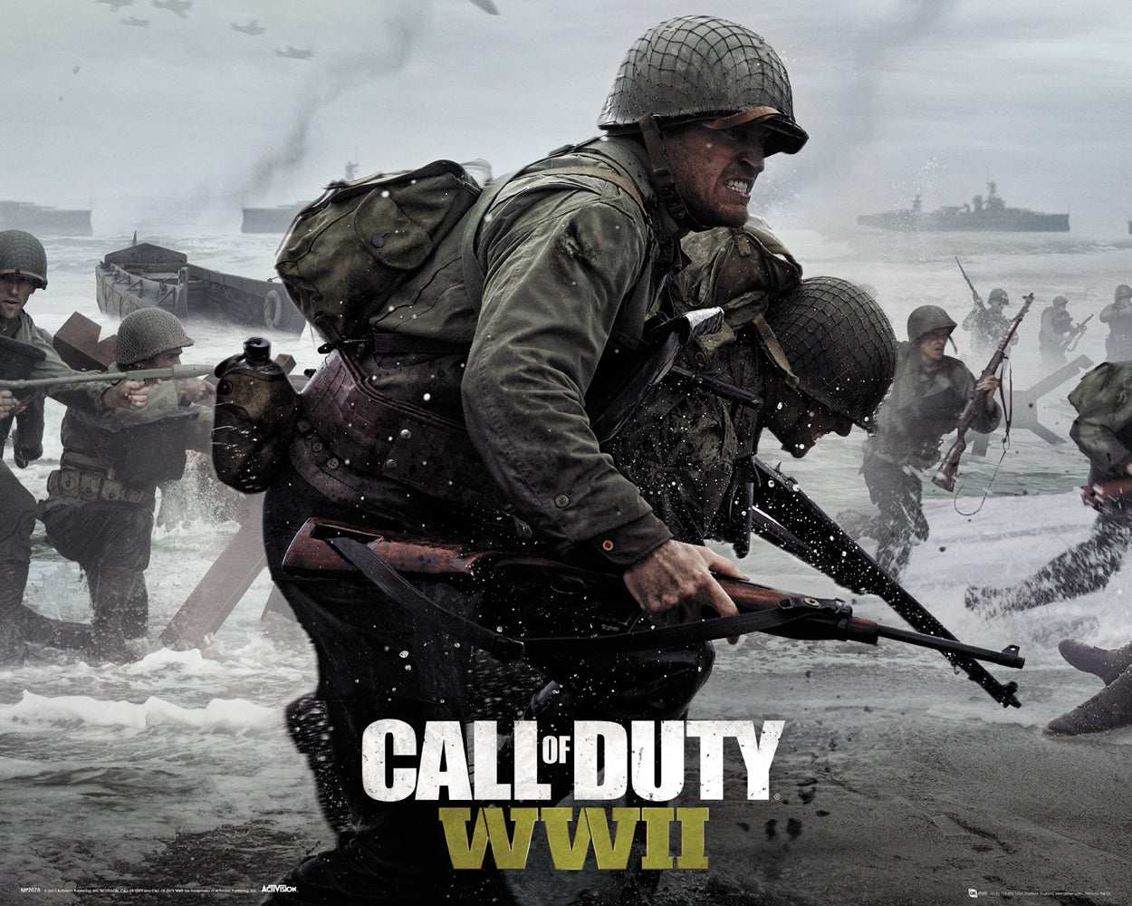 Call Of Duty WW11 Beach 40x50cm Mini Poster