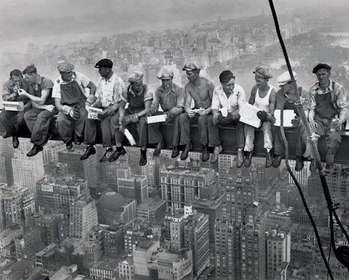 Lunch On A Skyscraper Classic 40x50cm Mini Poster