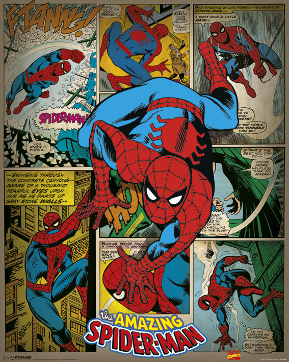 The Amazing Spider-Man Retro 40x50cm Mini Poster