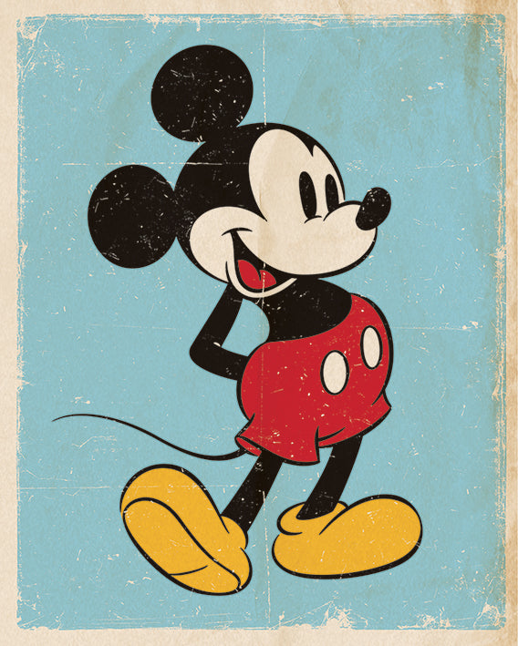 Mickey Mouse Retro 40x50cm Mini Poster