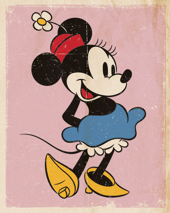 Minnie Mouse Retro 40x50cm Mini Poster