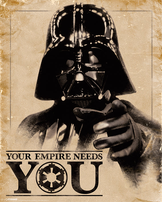 Star Wars Darth Vader Your Empire Needs You 40x50cm Mini Poster