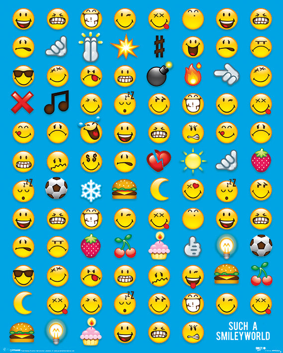 Smiley World Emojis 40x50cm Mini Poster
