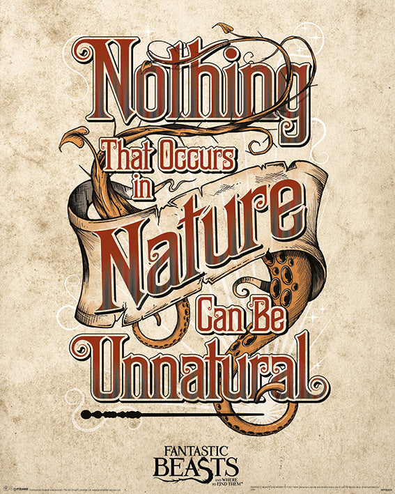 Fantastic Beasts Unnatural 40x50cm Mini Poster