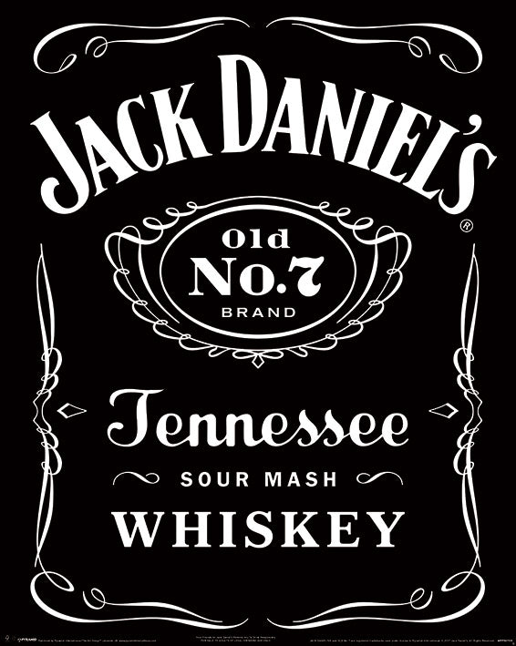 Jack Daniel's Label 40x50cm Mini Poster