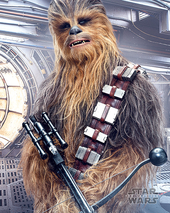 Star Wars The Last Jedi Chewbacca With Bowcaster 40x50cm Mini Poster