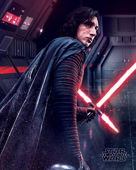 Star Wars The Last Jedi Kylo Ren Rage 40x50cm Mini Poster