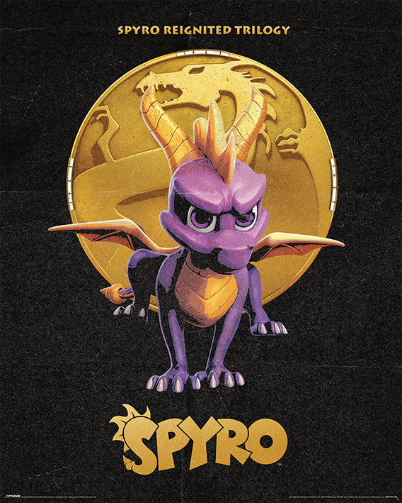 Spyro Golden Dragon 40x50cm Mini Poster