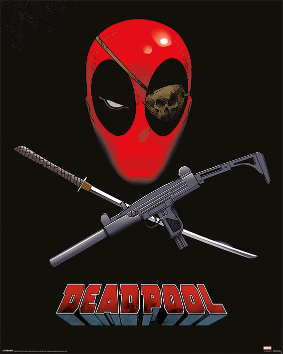 Deadpool Eye Patch 40x50cm Mini Poster