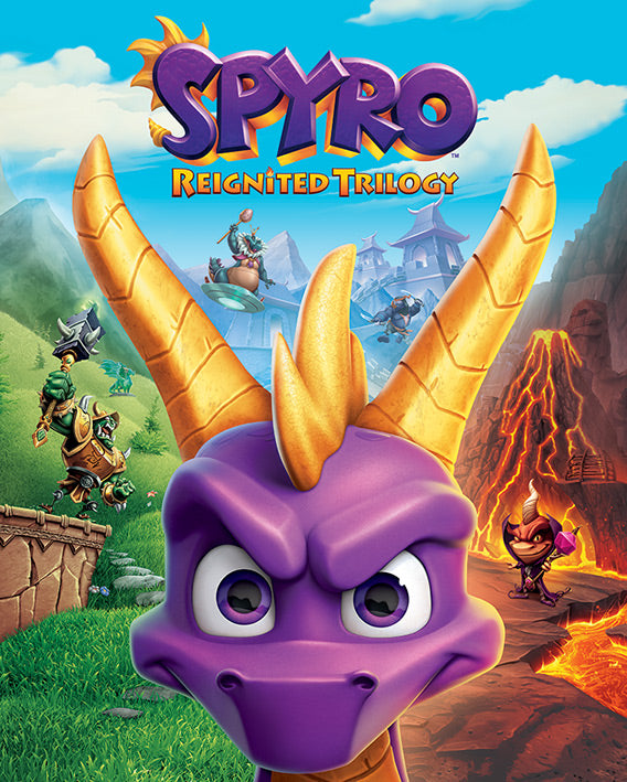 Spyro Game Cover Art 40x50cm Mini Poster