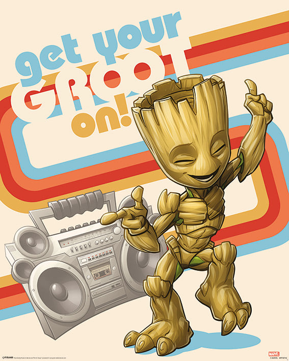 Guardians Of The Galaxy Get Your Groot On 40x50cm Mini Poster