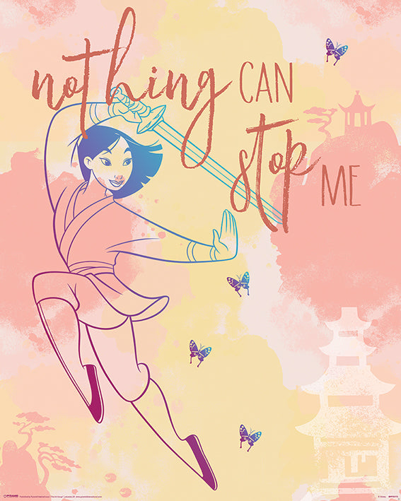 Mulan Nothing Can Stop Me 40x50cm Mini Poster