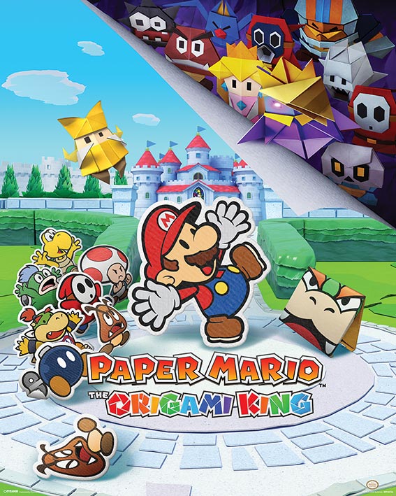 Paper Mario The Origami King 40x50cm Mini Poster