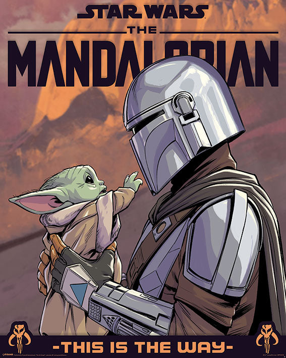 Star Wars : The Mandalorian Hello Little One 40x50cm Mini Poster