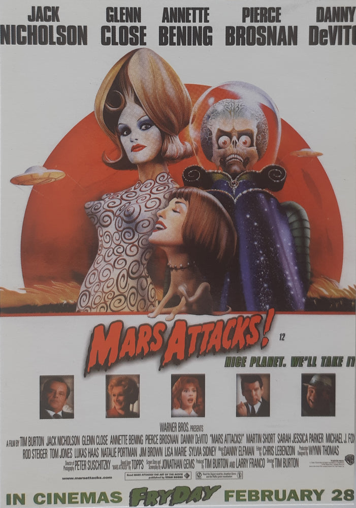 Mars Attacks! Film Score Postcard