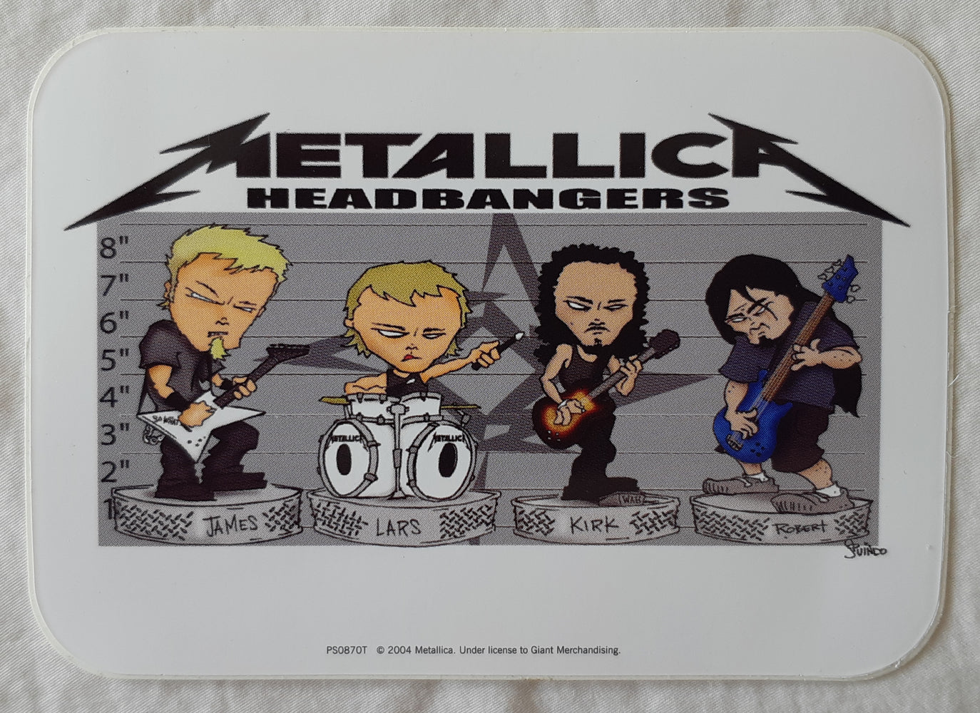 Metallica Headbangers Large Vinyl Sticker
