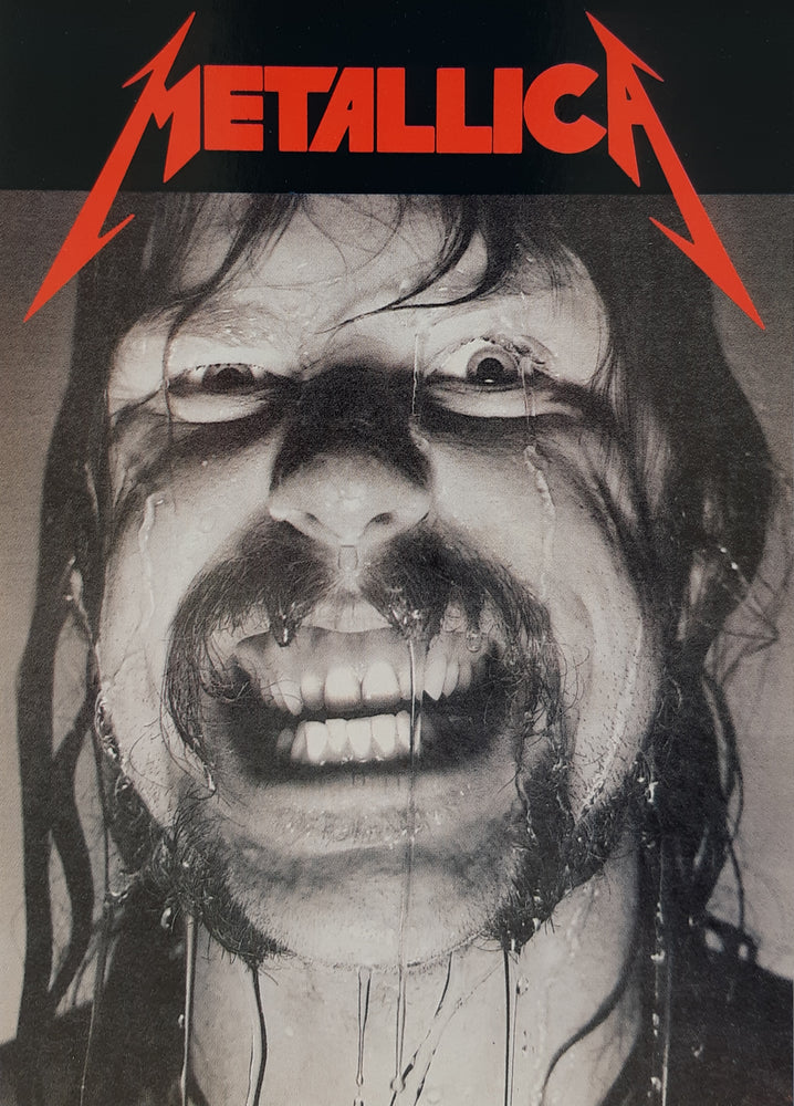 Metallica Wet Face James Hetfield Postcard