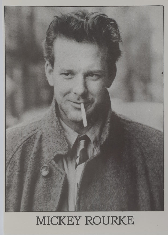 Mickey Rourke Cig Postcard