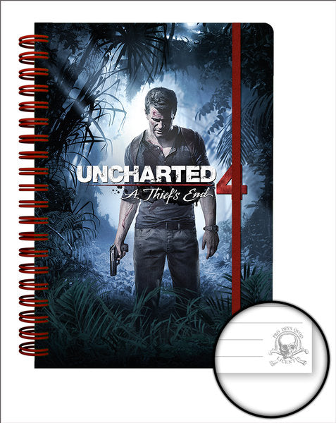 Uncharted 4 A Thief's End Elasticated A5 Wiro Notebook