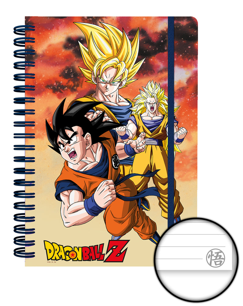 Dragonball Z Goku Elasticated A5 Wiro Notebook