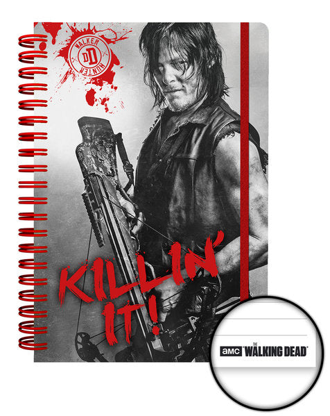 The Walking Dead Daryl Killin' It Elasticated A5 Wiro Notebook