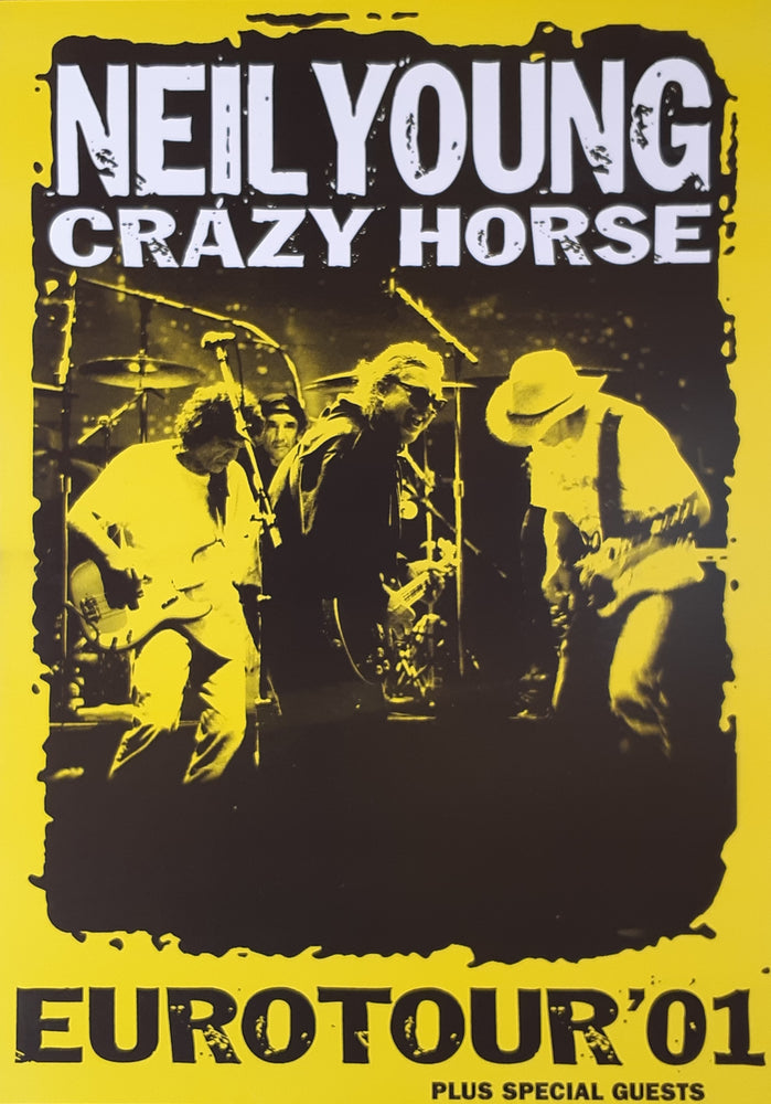 Neil Young And Crazy Horse Euro Tour 2001 Maxi Poster Blockmount