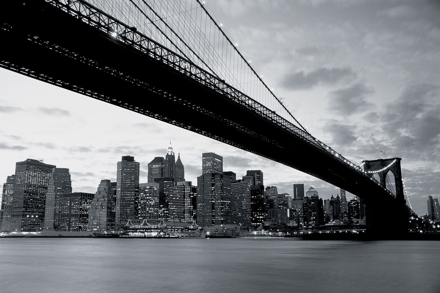 New York Brooklyn Bridge 3.15m x 2.32m 4 Piece Giant Wallpaper Wall Mural