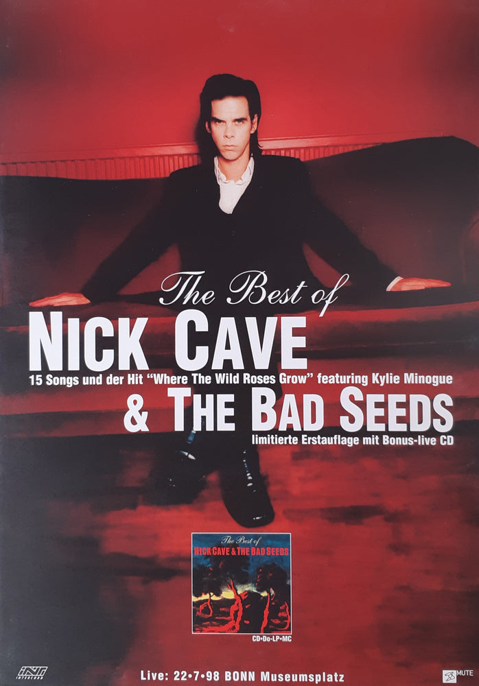 Nick Cave & The Bad Seeds The Best Of German Promo Poster Blockmount