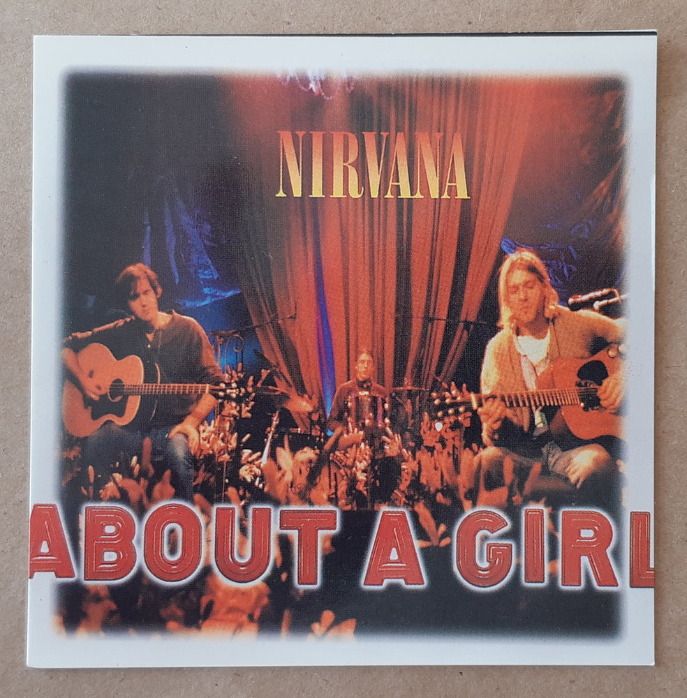Nirvana About A Girl 10cm Square Vinyl Sticker