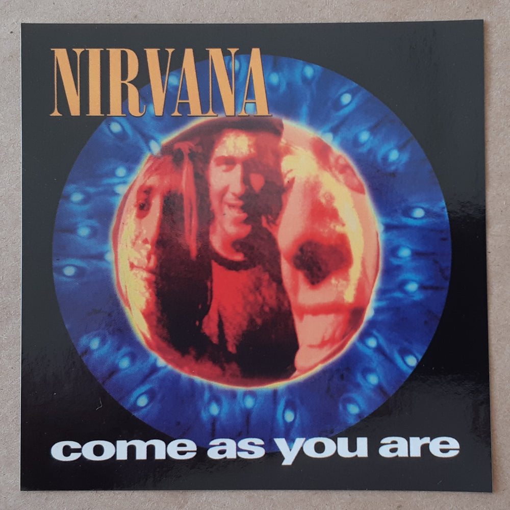 Nirvana Come As You Are 10cm Square Vinyl Sticker