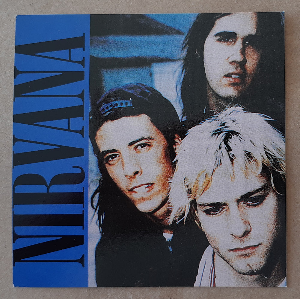 Nirvana Group And Logo 10cm Square Vinyl Sticker
