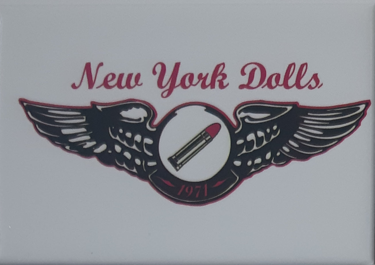 New York Dolls Logo Fridge Magnet