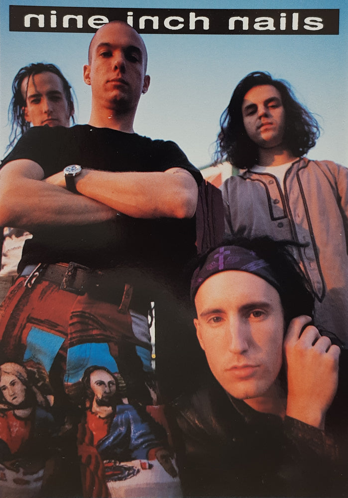Nine Inch Nails Group Colour Postcard