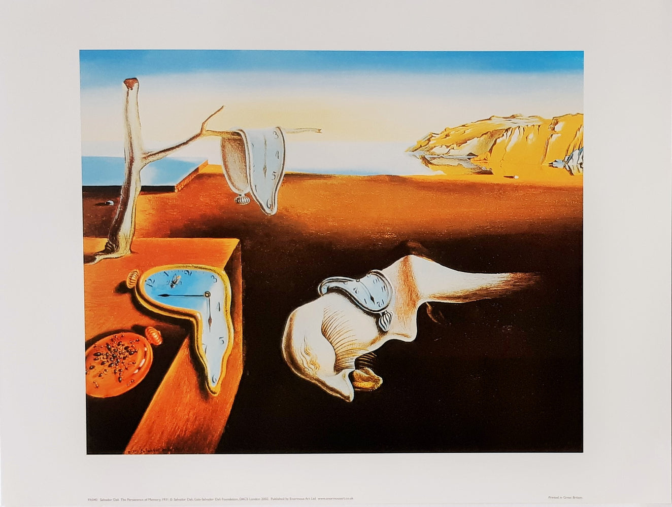 Salvador Dali The Persistence Of Memory 1931 30x40cm Art Print