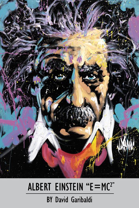 Albert Einstein by David Garibaldi Art Maxi Poster