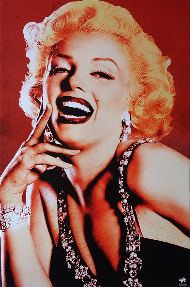 Marilyn Monroe Red Smile Maxi Poster