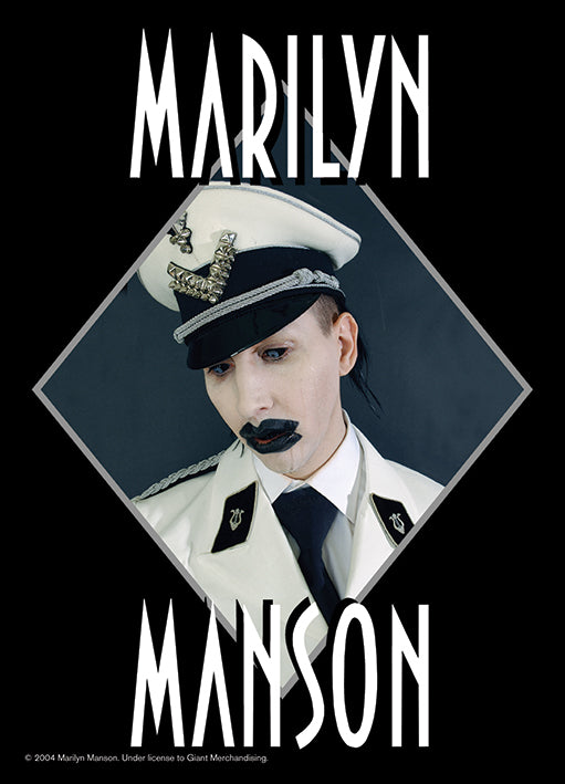 Marilyn Manson Officer Postcard