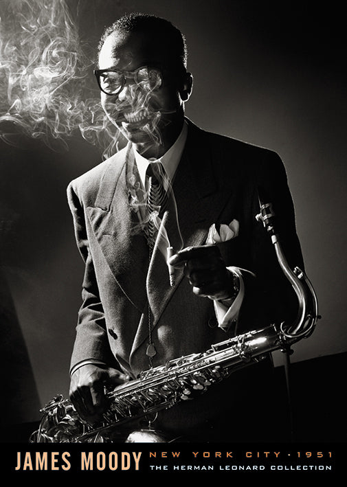 James Moody Herman Leonard Jazz Photograph Postcard
