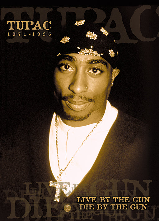 Tupac Live By The Gun Postcard
