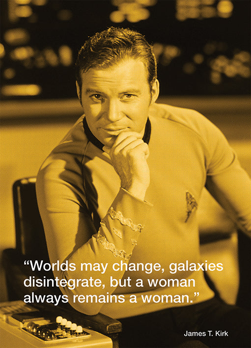 Star Trek James T. Kirk Quote Postcard
