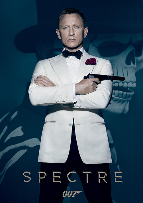 James Bond Spectre Skull Postcard