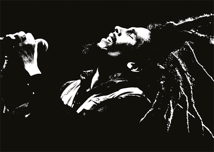 Bob Marley Black & White Postcard